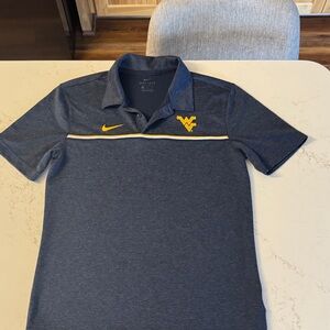 Nike DRI- FIT Men's WVU Navy Polo